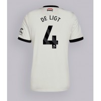 Fotbalové Dres Manchester United Matthijs de Ligt #4 Alternativní 2024-25 Krátký Rukáv